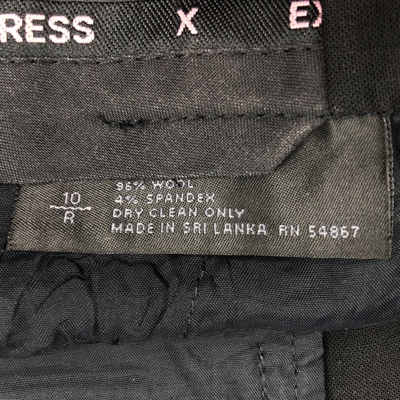 *SOLD* EXPRESS | Black 'Editor Fit' Pants - Picture 4 of 4